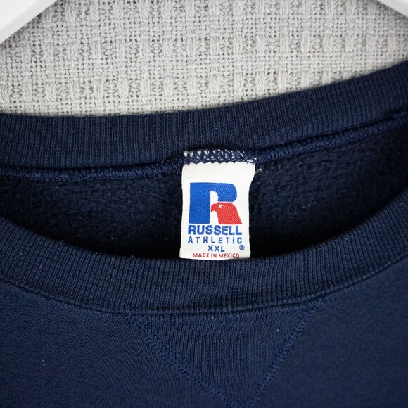 AJM Mavericks Russell Athletic 2000s Y2K Crewneck Sweater - Picture 4 of 8